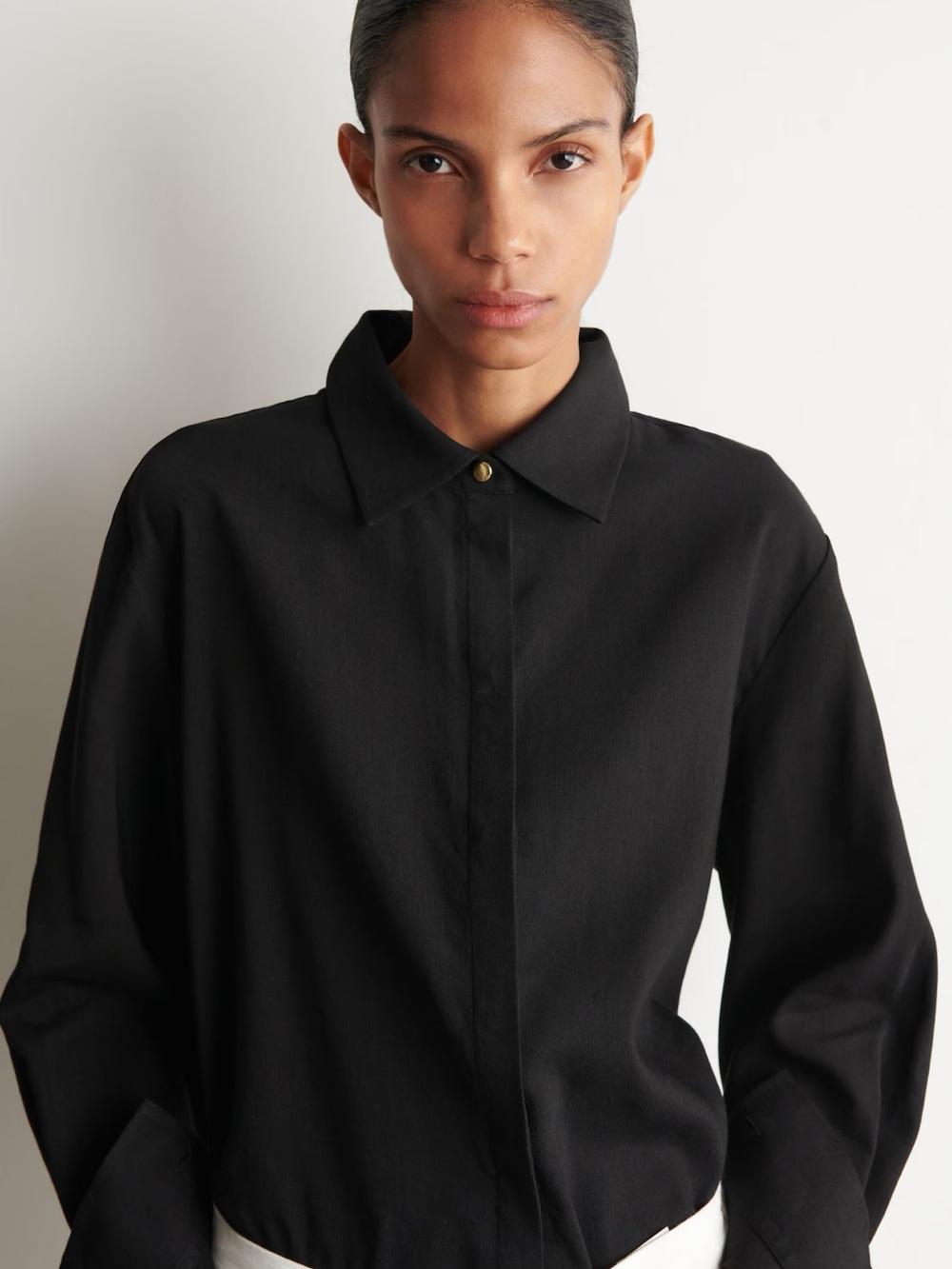 NWT (size 6) COS LONGLINE LINEN SHIRT - Picture 5 of 9